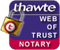 Thawte Web of Trust Notary Seal